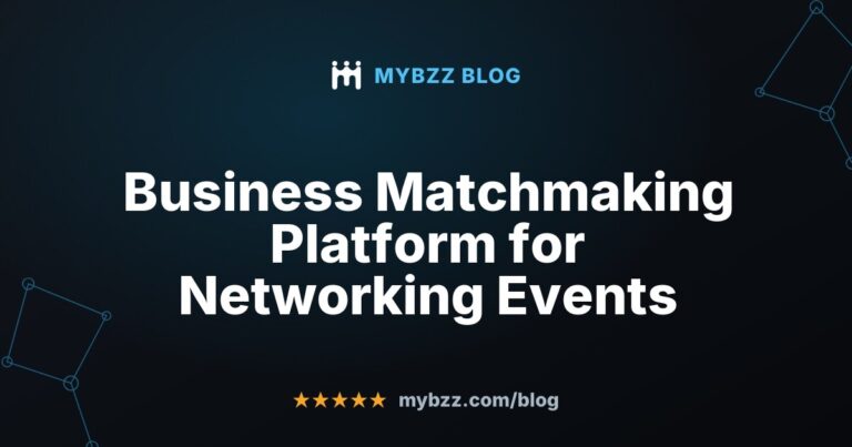 Business Matchmaking Platform for Networking Events