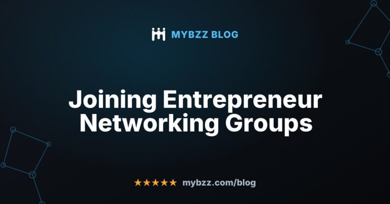 Joining Entrepreneur Networking Groups