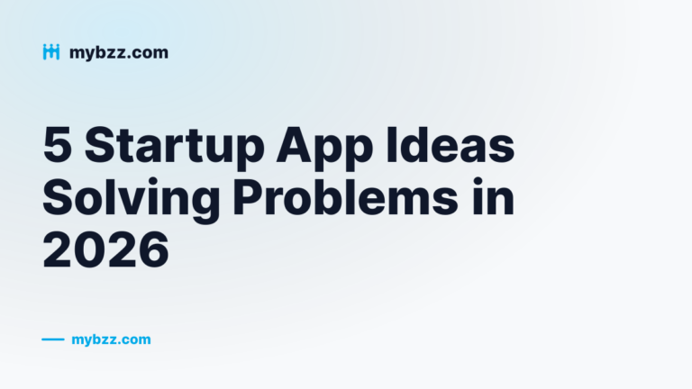 Cover: five startup app ideas that solve real problems in 2026