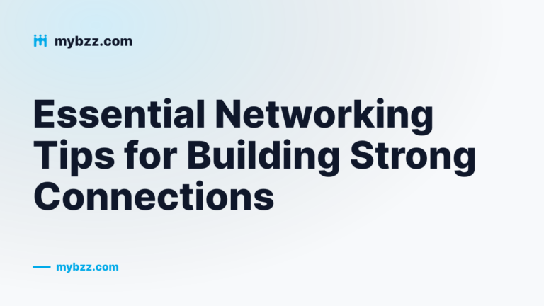 Cover graphic: essential networking tips for building strong professional connections
