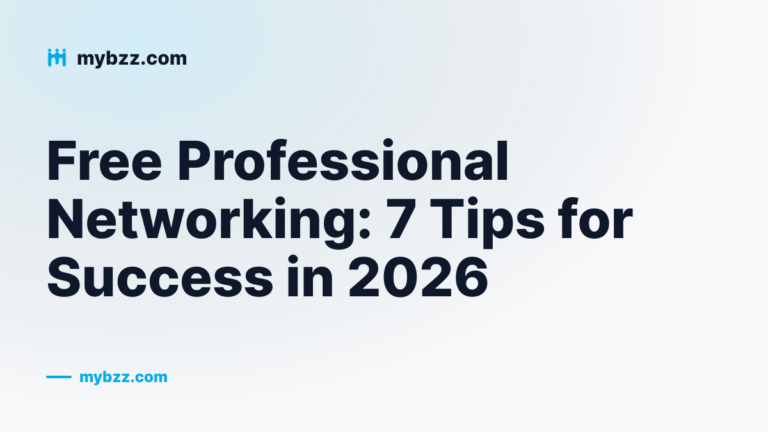Article cover with seven tips for networking professionally at zero cost