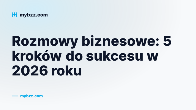 Okładka artykułu o prowadzeniu rozmów biznesowych krok po kroku