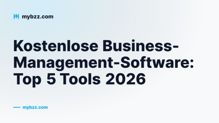 Cover des Vergleichs: die fünf besten kostenlosen Business-Management-Tools 2026