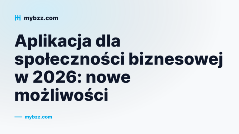 Okładka artykułu o aplikacji dla społeczności biznesowej i nowych możliwościach networkingu