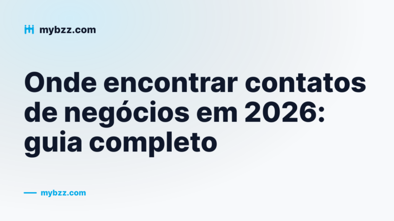 Capa do guia completo sobre onde encontrar contatos de negócios em 2026