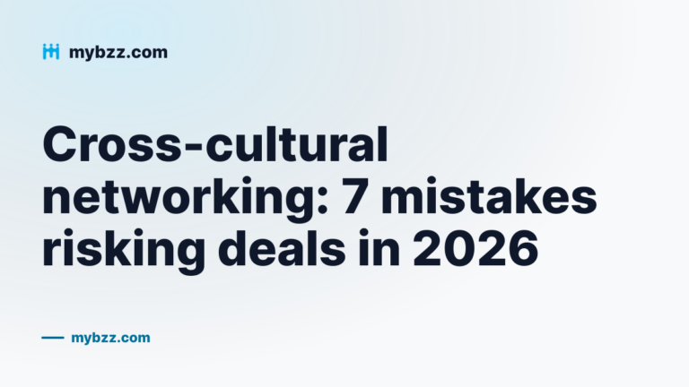 Article cover: cross-cultural networking mistakes that can cost you a deal