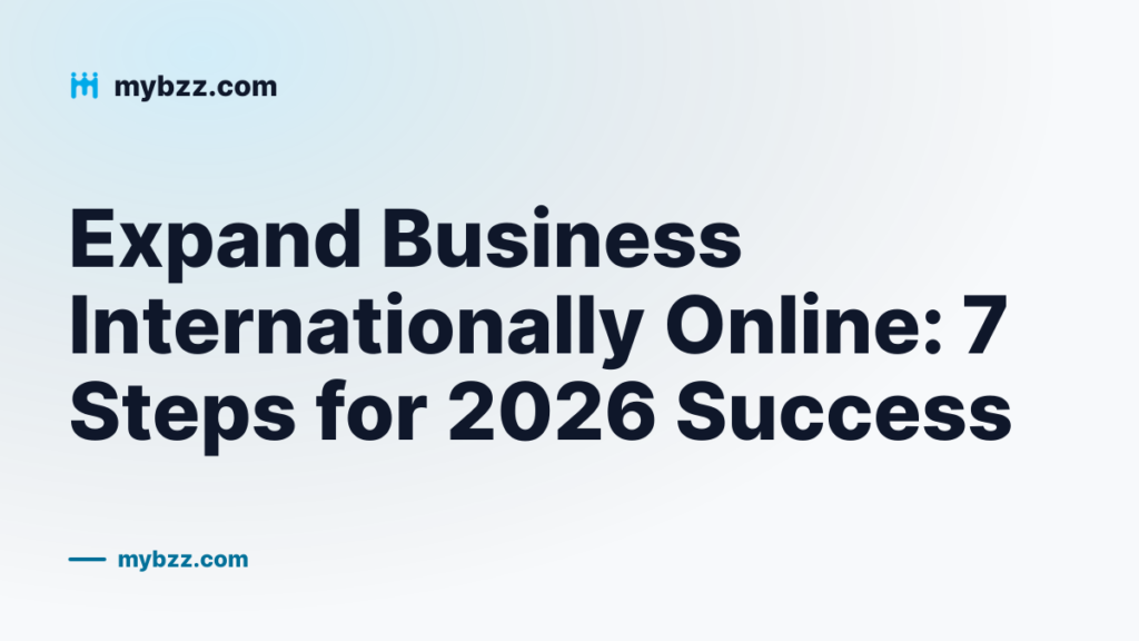 Cover: taking a business international online in seven practical steps