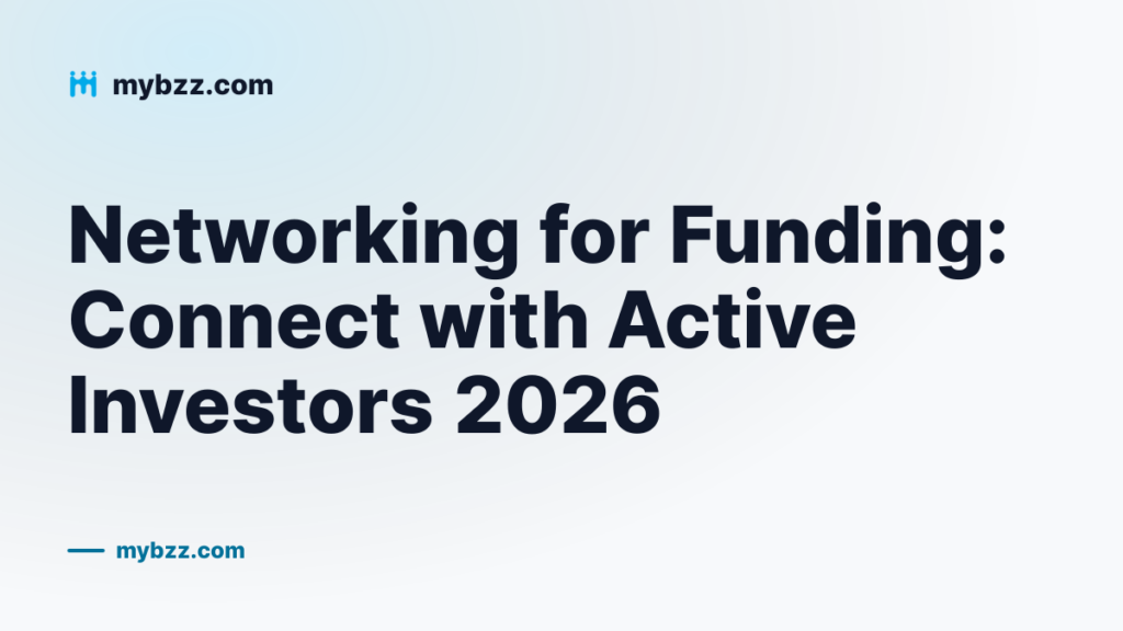 Cover graphic: networking your way to funding by reaching investors who are actively writing checks