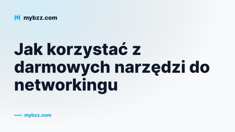 Okładka poradnika o darmowych narzędziach do networkingu i ich sprytnym wykorzystaniu