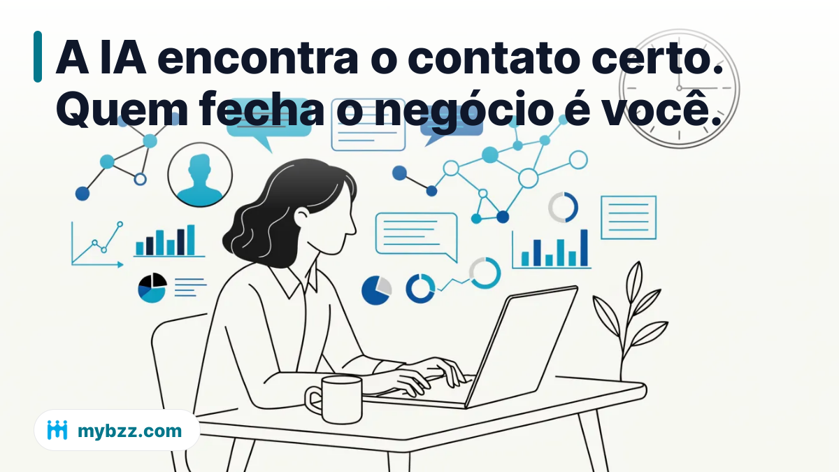 A IA encontra o contato certo. Quem fecha o negócio é você. - como a IA ajuda no networking