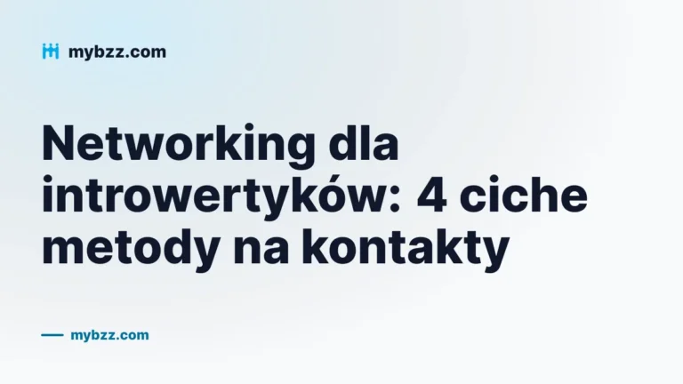 Networking dla introwertyków: 4 ciche metody na kontakty