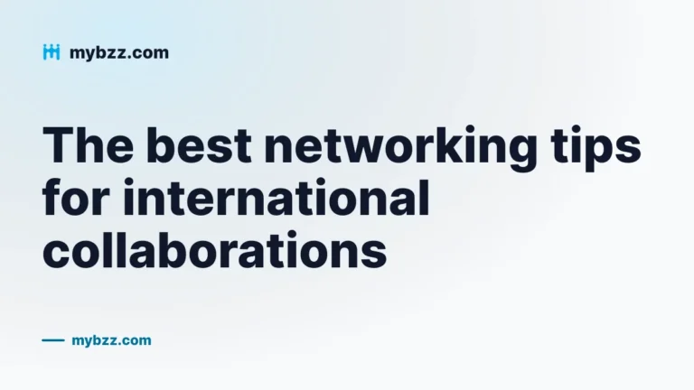 The best networking tips for international collaborations