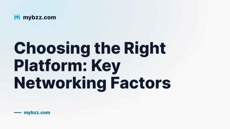 Choosing the Right Platform: Key Networking Factors