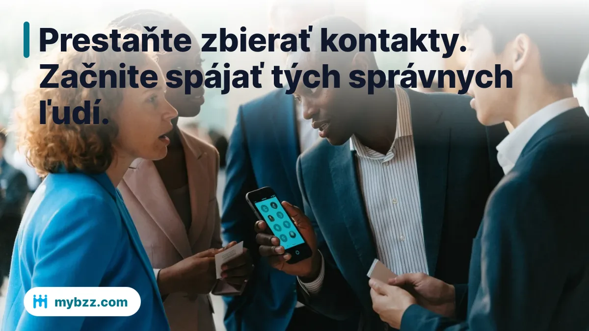 Prestaňte zbierať kontakty. Začnite spájať tých správnych ľudí. - AI dopasovanie kontaktov