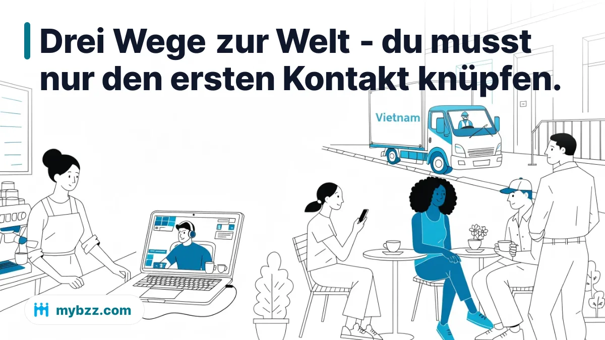 Drei Wege zur Welt - du musst nur den ersten Kontakt knüpfen. - Globale Verbindungen