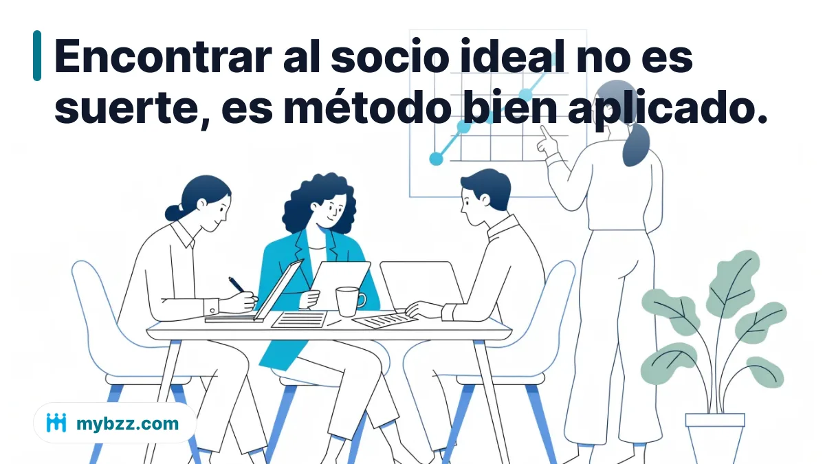 Encontrar al socio ideal no es suerte, es método bien aplicado. - encontrar socios comerciales
