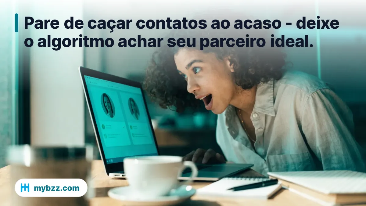 Pare de caçar contatos ao acaso - deixe o algoritmo achar seu parceiro ideal. - matching com inteligência artificial