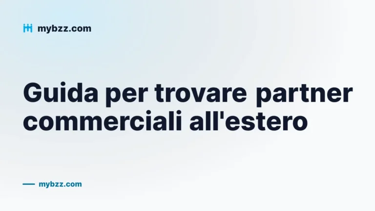 Guida per trovare partner commerciali all'estero