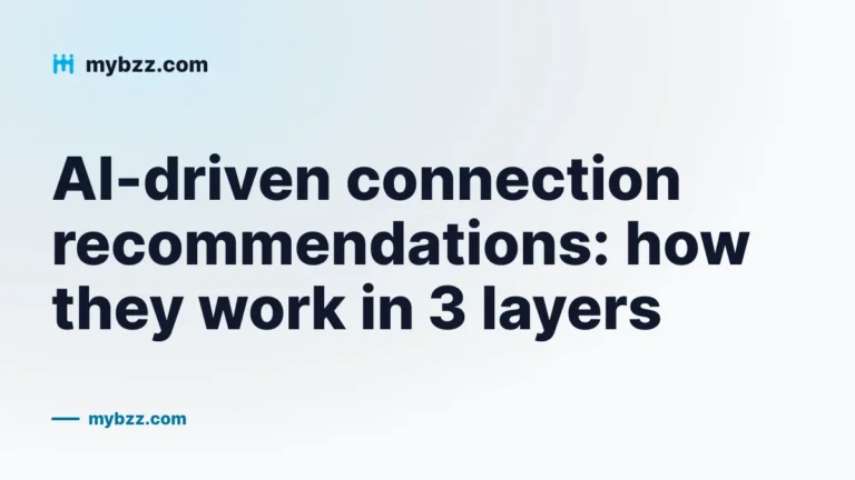 AI-driven connection recommendations: how they work in 3 layers