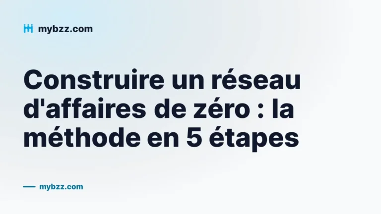 Construire un réseau d'affaires de zéro : la méthode en 5 étapes