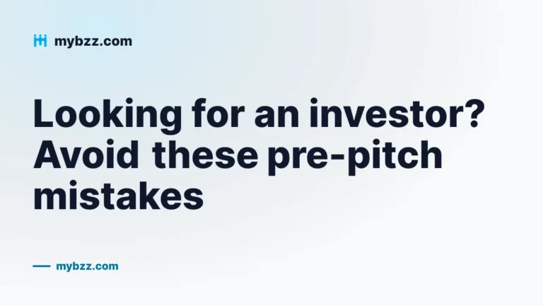 Looking for an investor? Avoid these pre-pitch mistakes