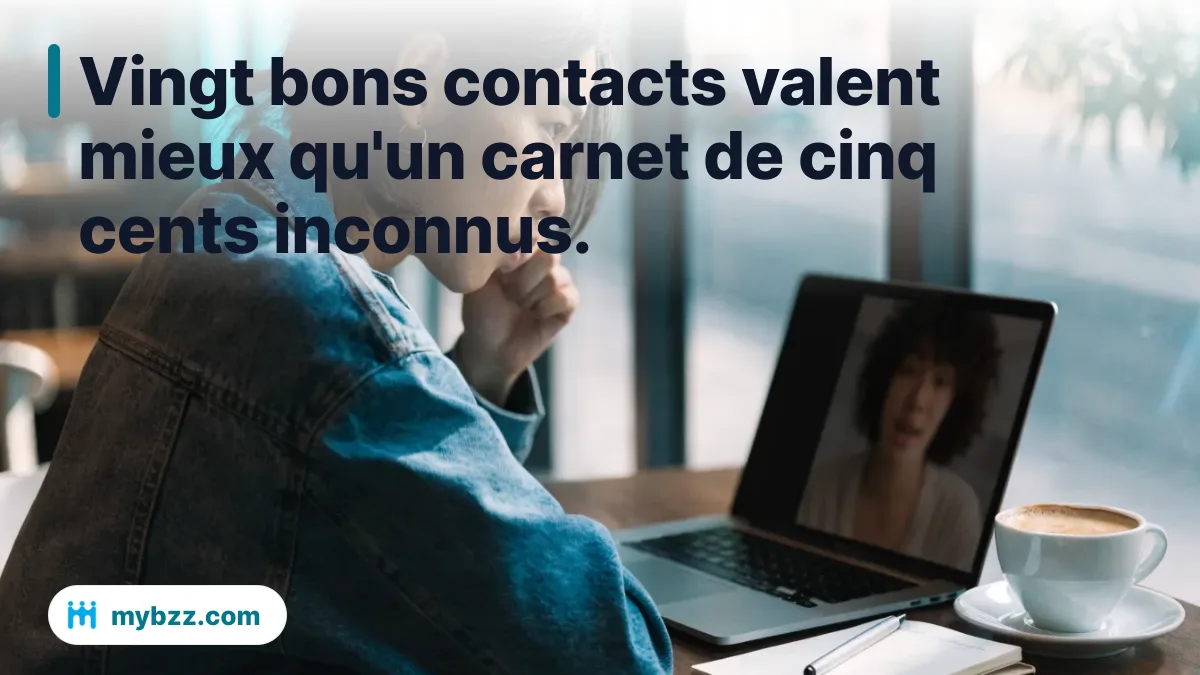 Vingt bons contacts valent mieux qu'un carnet de cinq cents inconnus. - construire un réseau d'affaires