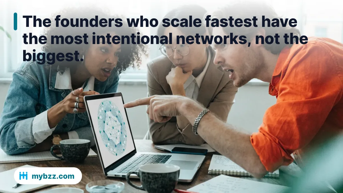 The founders who scale fastest have the most intentional networks, not the biggest.