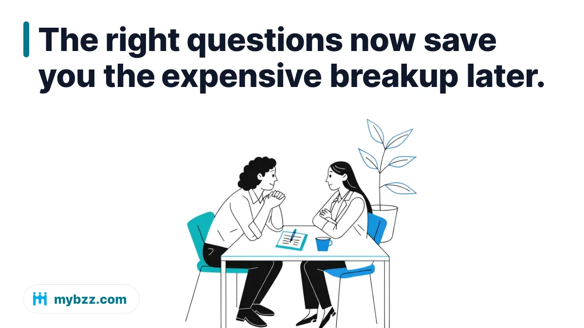 The right questions now save you the expensive breakup later. - What should you ask a potential business partner