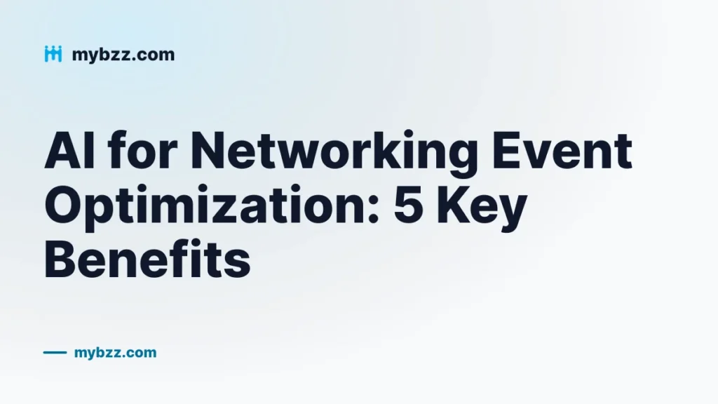 AI for Networking Event Optimization: 5 Key Benefits