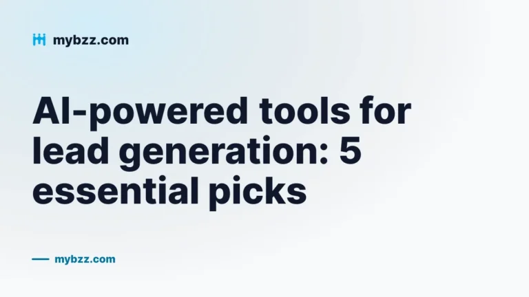 AI-powered tools for lead generation: 5 essential picks