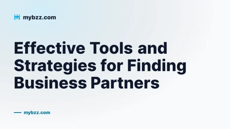 Effective Tools and Strategies for Finding Business Partners