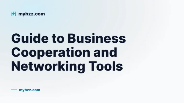 Guide to Business Cooperation and Networking Tools