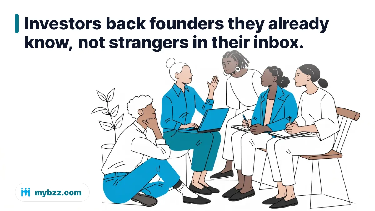 Investors back founders they already know, not strangers in their inbox.