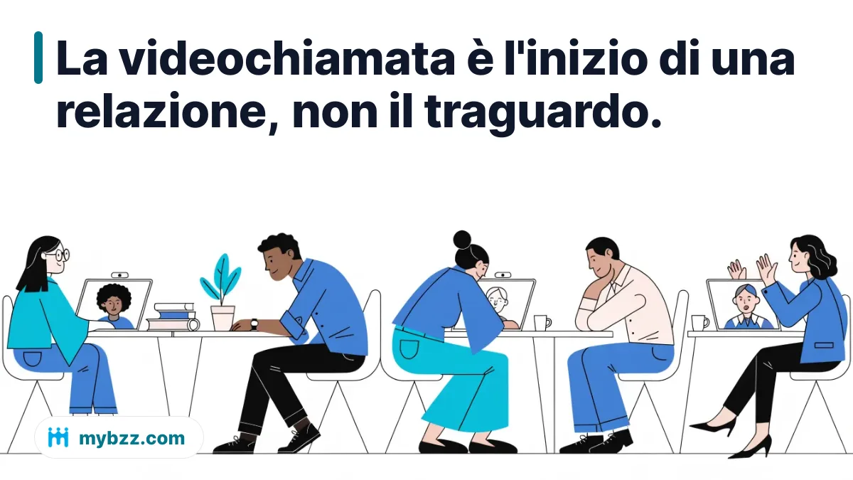 La videochiamata è l'inizio di una relazione, non il traguardo.