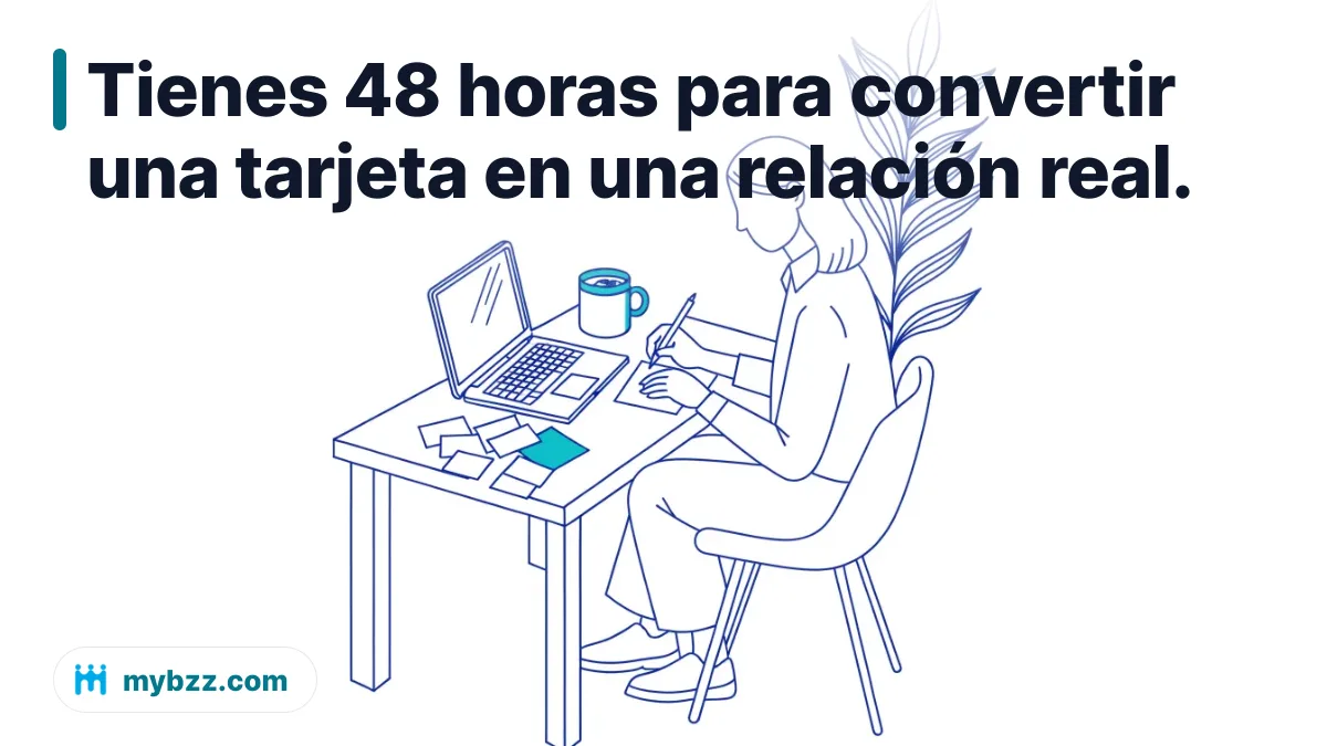 Tienes 48 horas para convertir una tarjeta en una relación real.